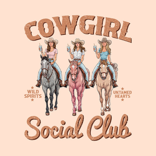 Cowgirls Social Club Western Rodeo Chic Country Music Lovers | PRODUCT CODE: CWGRLSLBWR
