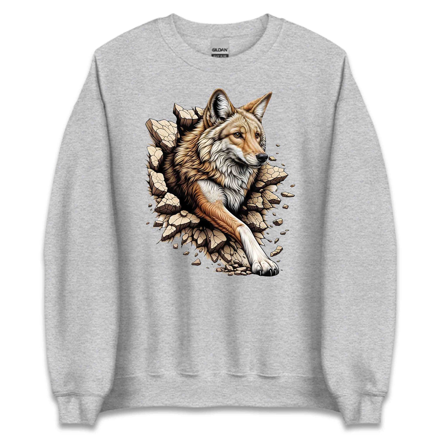 Coyote Breaking Through Wall 3D Realistic Coyote | PRODUCT CODE: CYTEBRKNWLEN