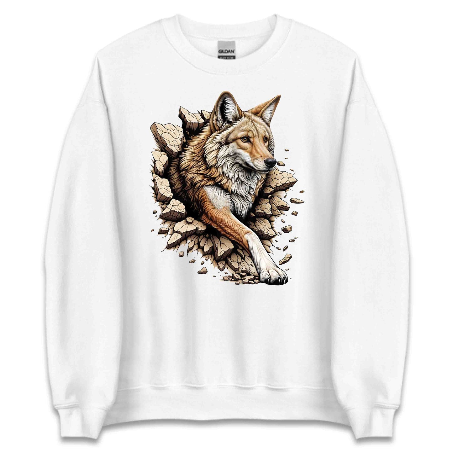 Coyote Breaking Through Wall 3D Realistic Coyote | PRODUCT CODE: CYTEBRKNWLEN