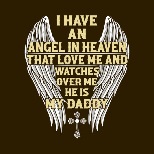 Daddy Memorial Angel In Heaven Daddy Remembrance Sentimental Keepsake | PRODUCT CODE: DAMRYEANGW