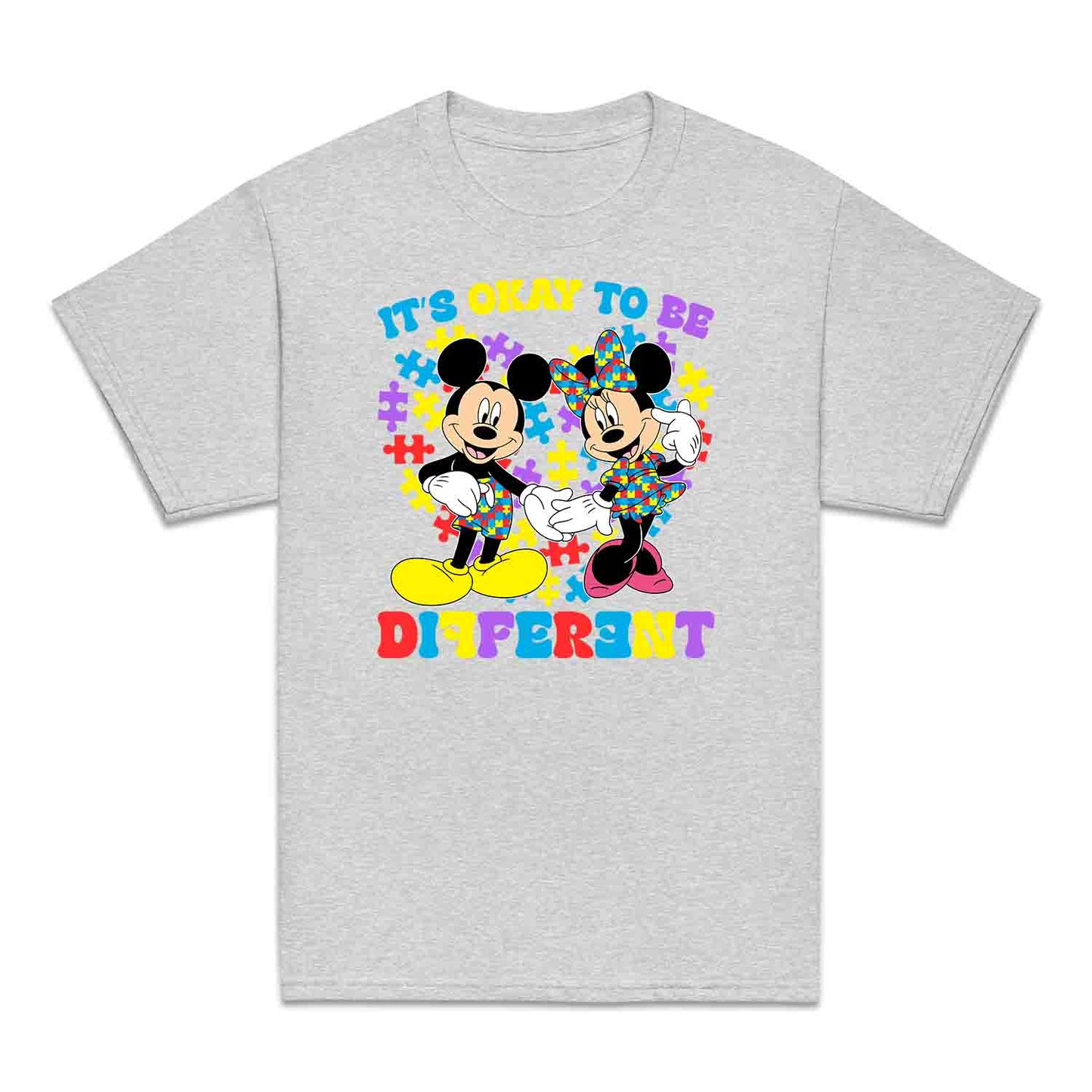 Disney Autism Awareness Kids T-Shirt | Puzzle Piece Jumper | Inclusive Mickey & Minnie Hoodie | PRODUCT CODE: DASDMNBWER