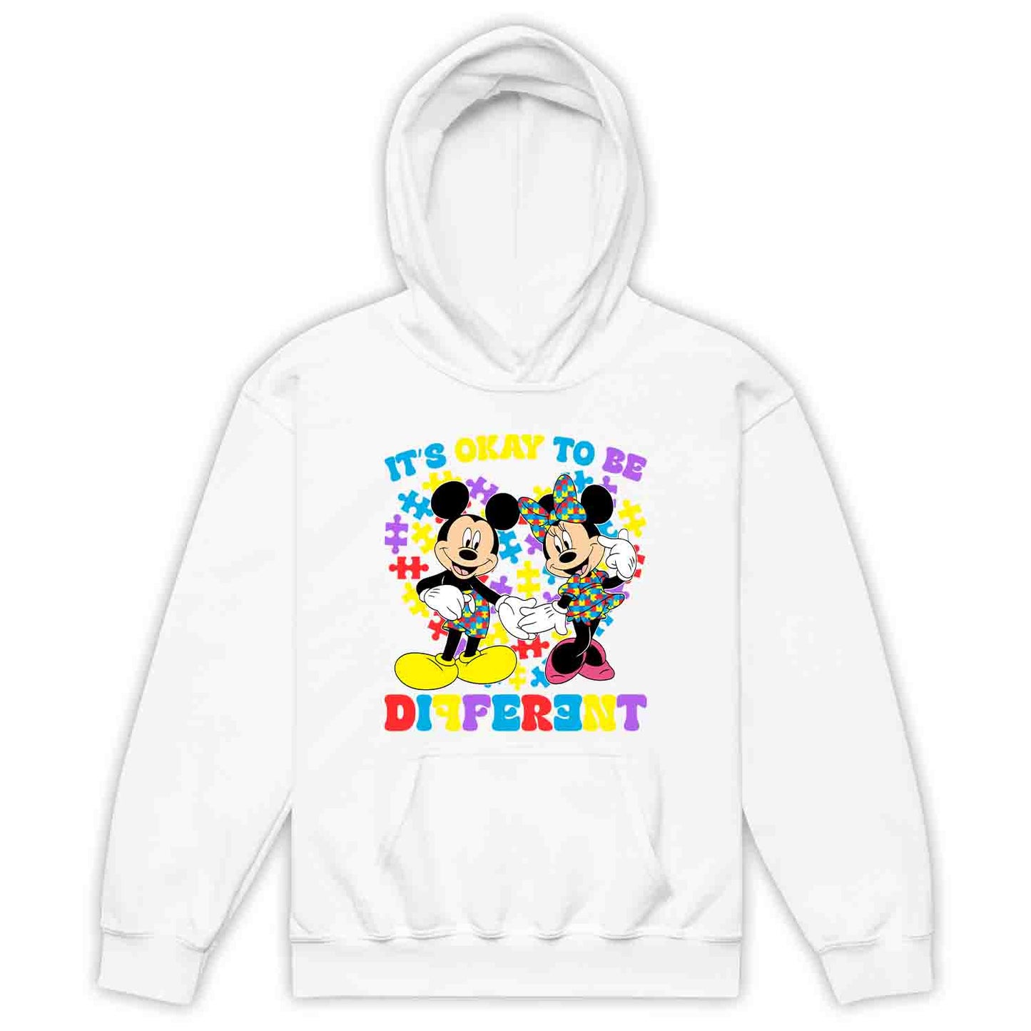 Disney Autism Awareness Kids T-Shirt | Puzzle Piece Jumper | Inclusive Mickey & Minnie Hoodie | PRODUCT CODE: DASDMNBWER