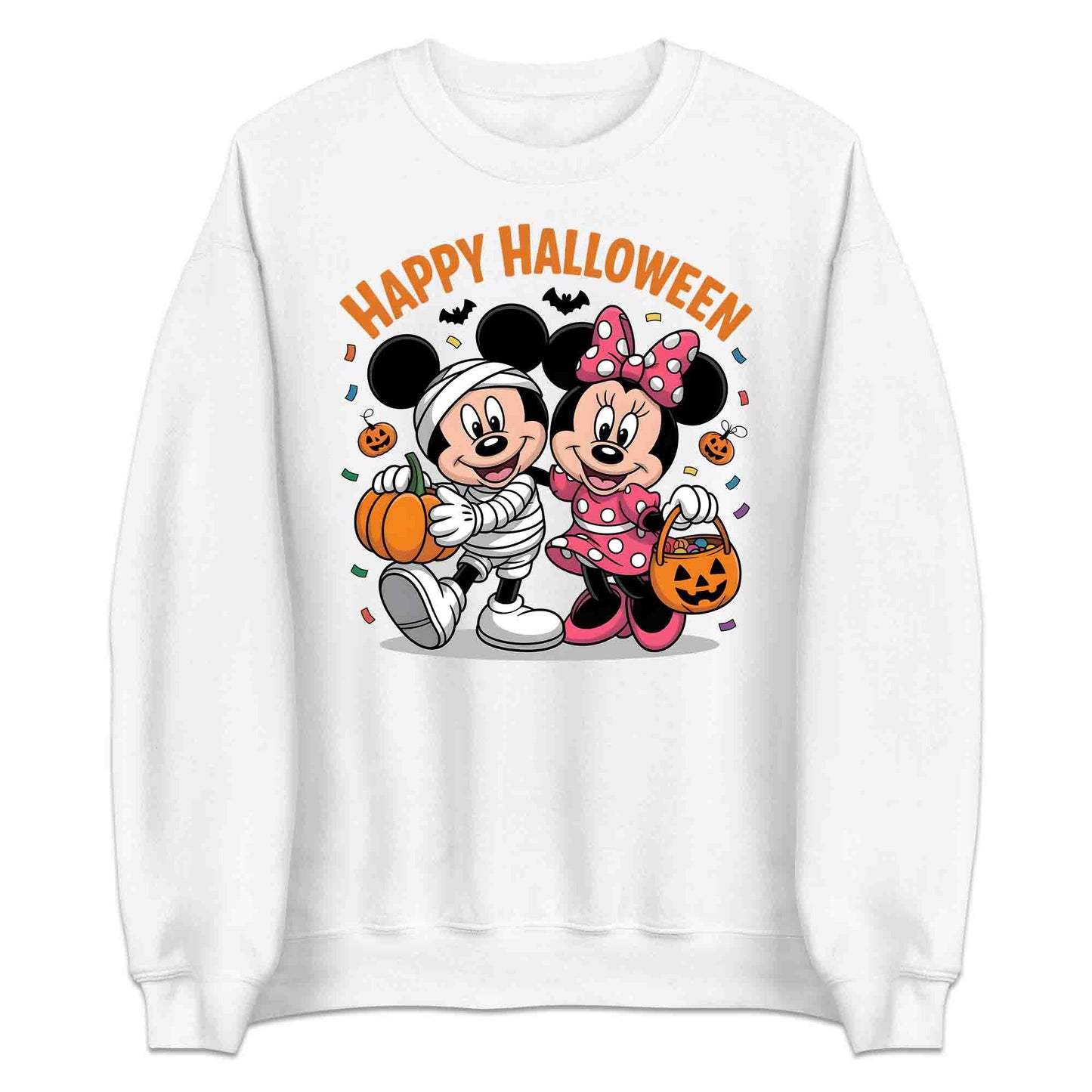 Happy Halloween Mickey & Minnie T-Shirt, Pumpkin Candy Sweatshirt, Spooky Disney Hoodie | PRODUCT CODE: DASNBVRWUC