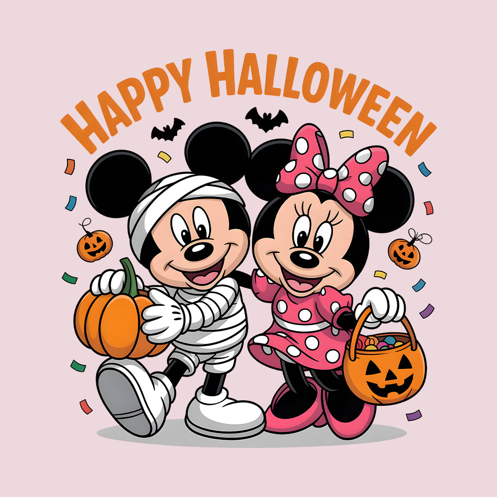Happy Halloween Mickey & Minnie T-Shirt, Pumpkin Candy Sweatshirt, Spooky Disney Hoodie | PRODUCT CODE: DASNBVRWUC