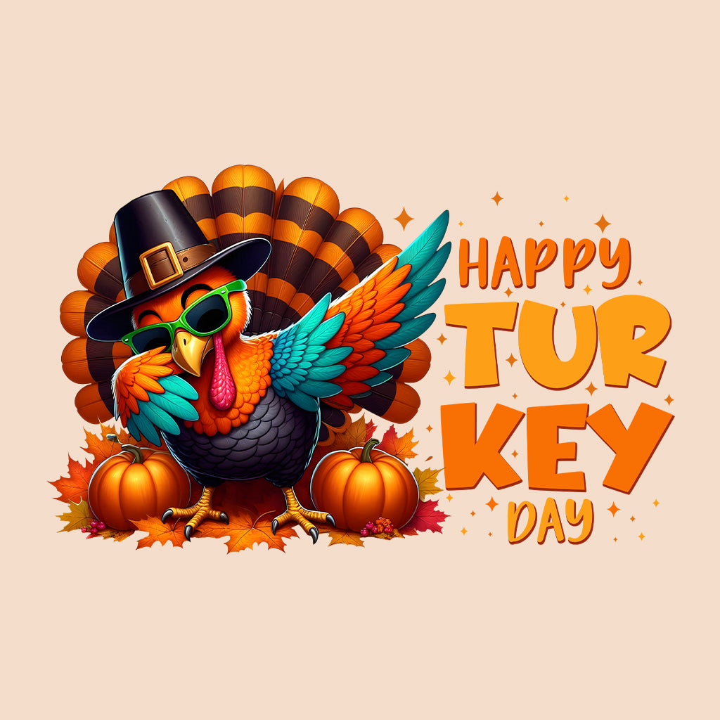 Happy Turkey Day Dabbing Turkey Thanksgiving  | PRODUCT CODE: DBNGTKYRHP