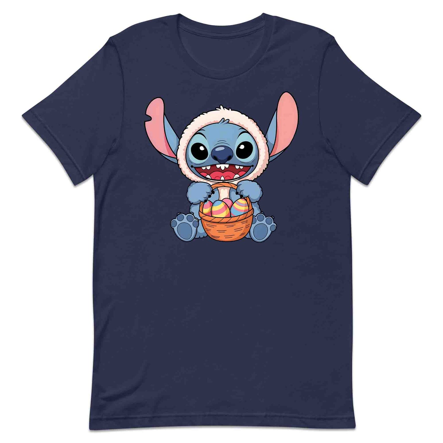 Disney Stitch Easter T-Shirt | Bunny Stitch & Colorful Eggs Jumper | Easter Lilo & Stitch Hoodie | PRODUCT CODE: DFGDMERWOIV