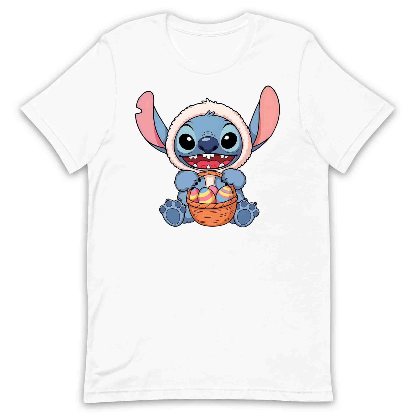 Disney Stitch Easter T-Shirt | Bunny Stitch & Colorful Eggs Jumper | Easter Lilo & Stitch Hoodie | PRODUCT CODE: DFGDMERWOIV