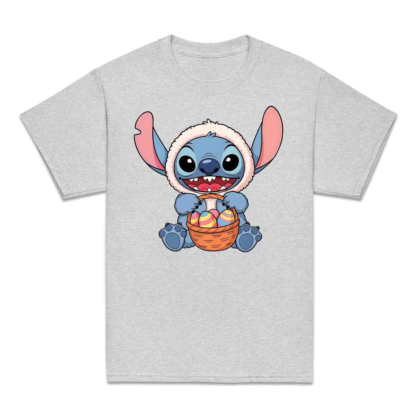 Disney Stitch Easter Kids T-Shirt | Bunny Stitch & Colorful Eggs Kids Jumper | Easter Lilo & Stitch Hoodie | PRODUCT CODE: DFGDMERWOIV
