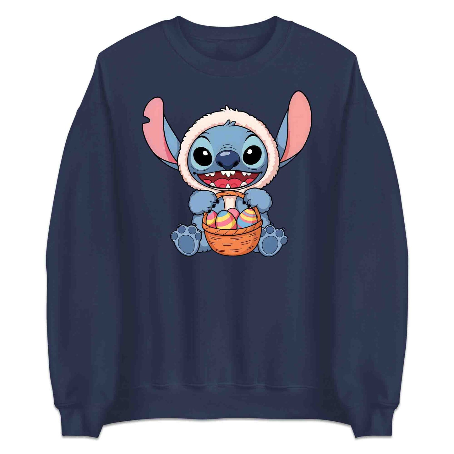 Disney Stitch Easter T-Shirt | Bunny Stitch & Colorful Eggs Jumper | Easter Lilo & Stitch Hoodie | PRODUCT CODE: DFGDMERWOIV