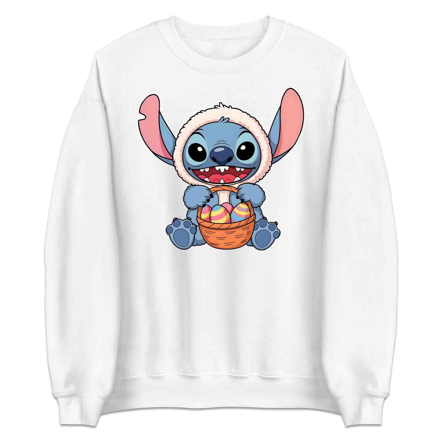 Disney Stitch Easter T-Shirt | Bunny Stitch & Colorful Eggs Jumper | Easter Lilo & Stitch Hoodie | PRODUCT CODE: DFGDMERWOIV
