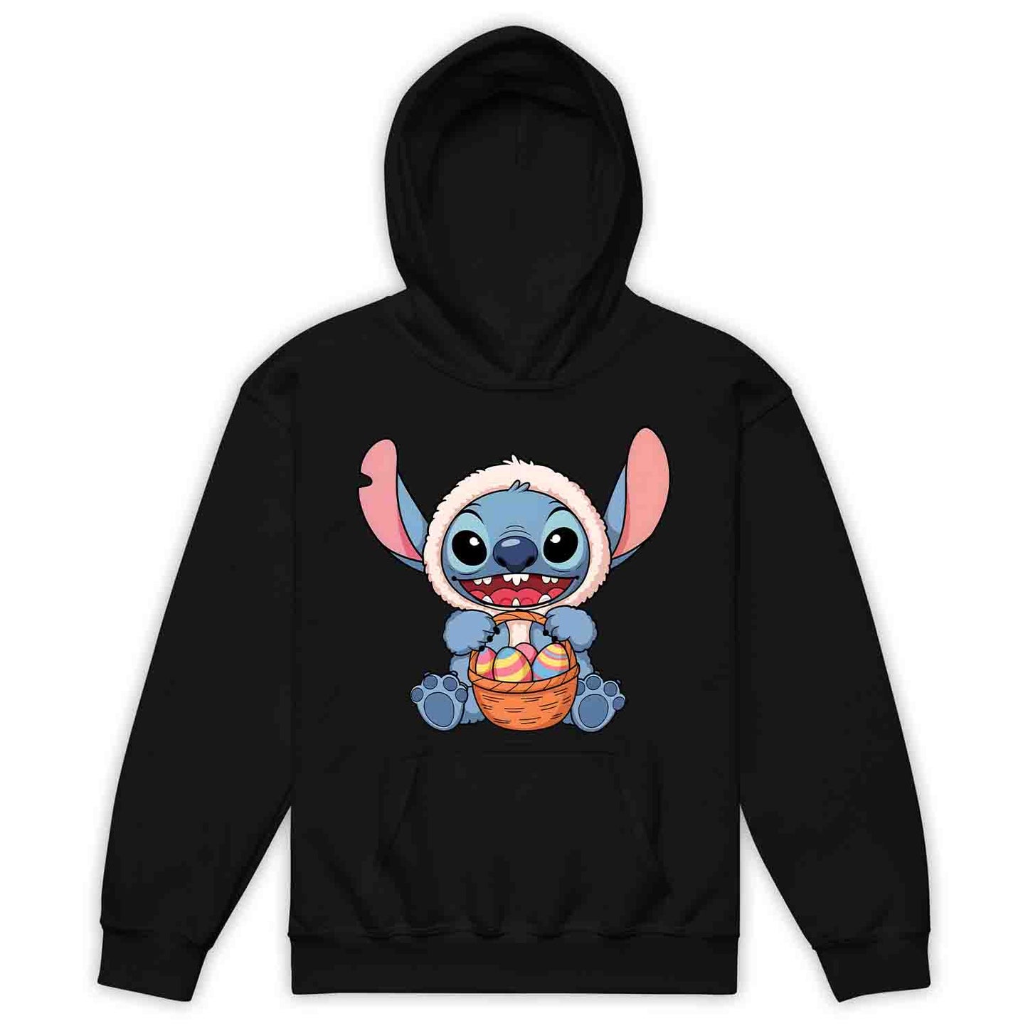 Disney Stitch Easter Kids T-Shirt | Bunny Stitch & Colorful Eggs Kids Jumper | Easter Lilo & Stitch Hoodie | PRODUCT CODE: DFGDMERWOIV