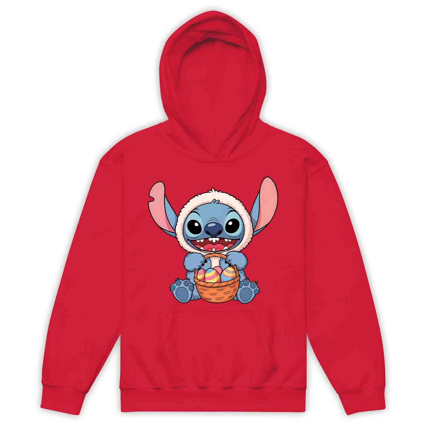 Disney Stitch Easter Kids T-Shirt | Bunny Stitch & Colorful Eggs Kids Jumper | Easter Lilo & Stitch Hoodie | PRODUCT CODE: DFGDMERWOIV