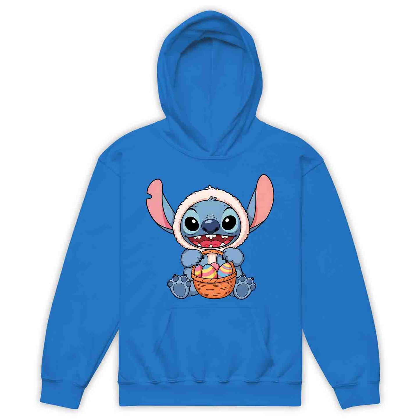 Disney Stitch Easter Kids T-Shirt | Bunny Stitch & Colorful Eggs Kids Jumper | Easter Lilo & Stitch Hoodie | PRODUCT CODE: DFGDMERWOIV
