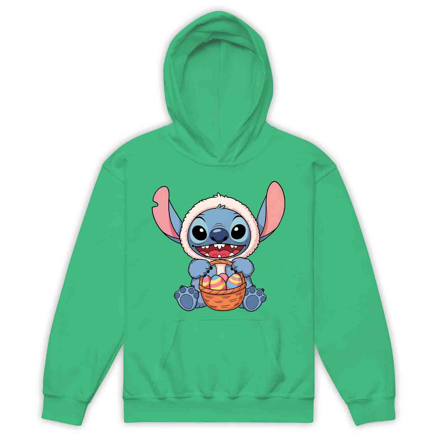 Disney Stitch Easter Kids T-Shirt | Bunny Stitch & Colorful Eggs Kids Jumper | Easter Lilo & Stitch Hoodie | PRODUCT CODE: DFGDMERWOIV