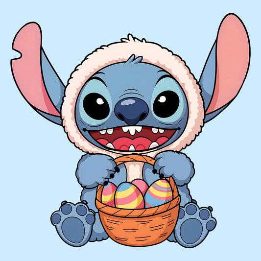 Disney Stitch Easter T-Shirt | Bunny Stitch & Colorful Eggs Jumper | Easter Lilo & Stitch Hoodie | PRODUCT CODE: DFGDMERWOIV