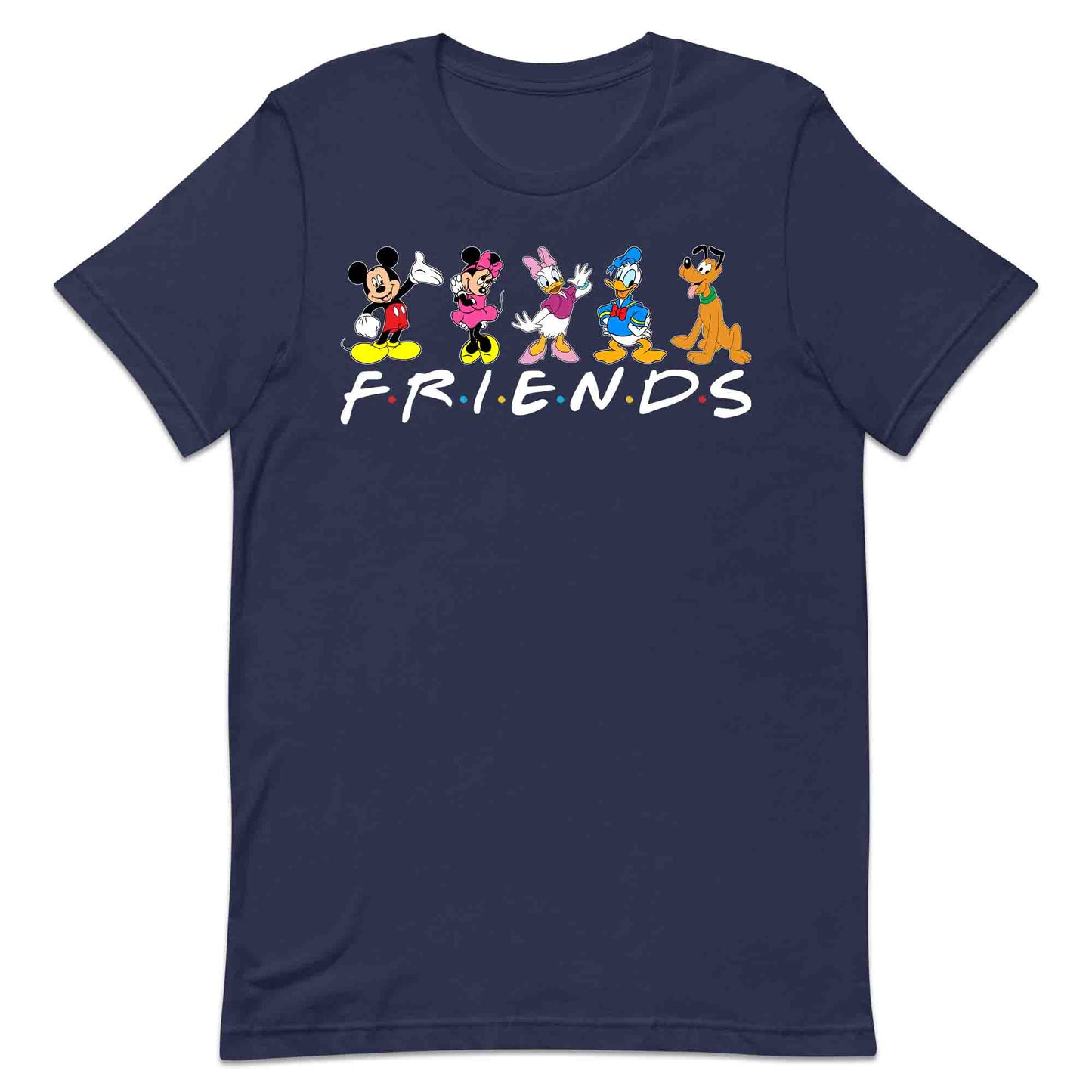 Disney Friends T-Shirt | Mickey, Minnie, Donald, Daisy & Pluto Jumper | Disney Trip Hoodie | PRODUCT CODE: DFRSNCUROW