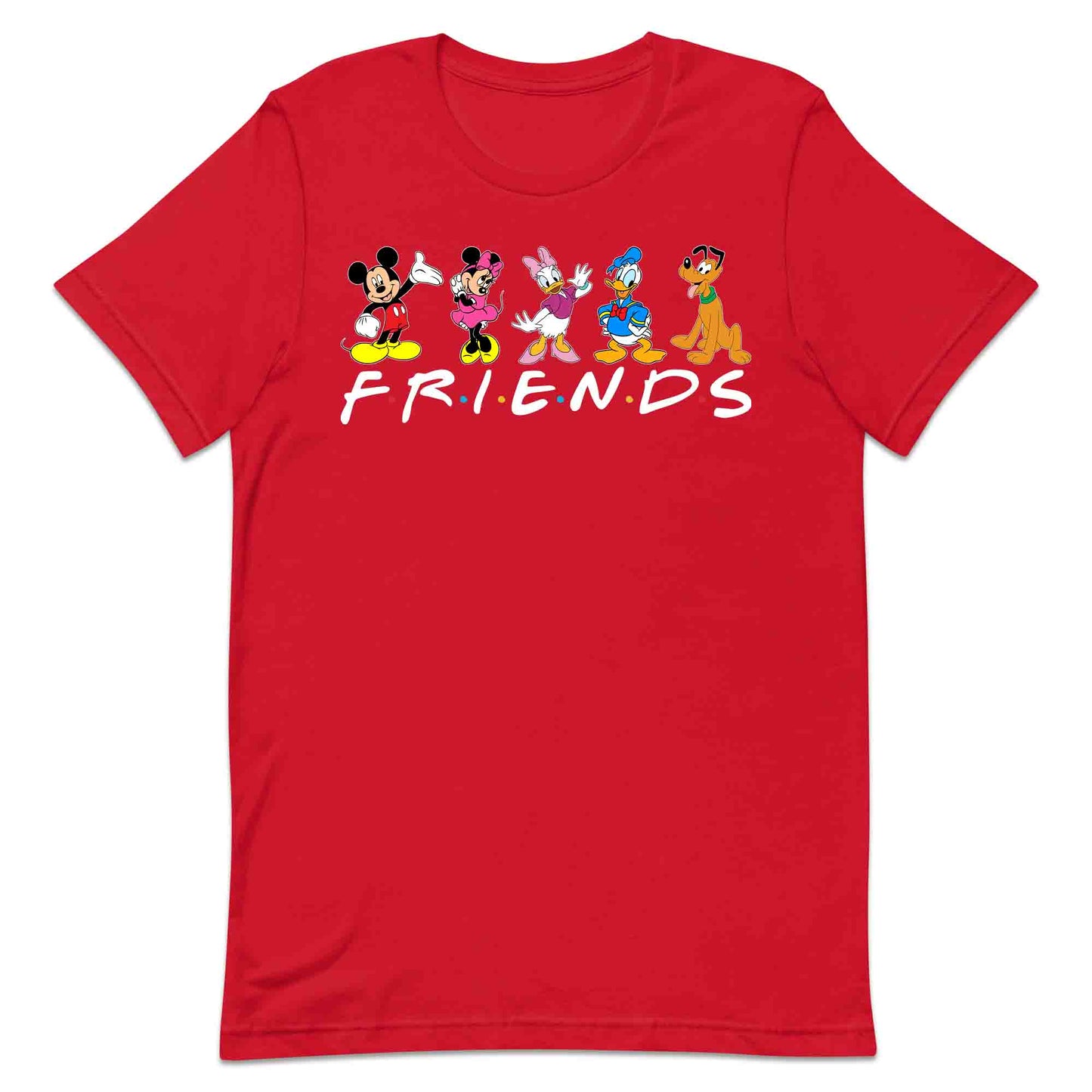 Disney Friends T-Shirt | Mickey, Minnie, Donald, Daisy & Pluto Jumper | Disney Trip Hoodie | PRODUCT CODE: DFRSNCUROW