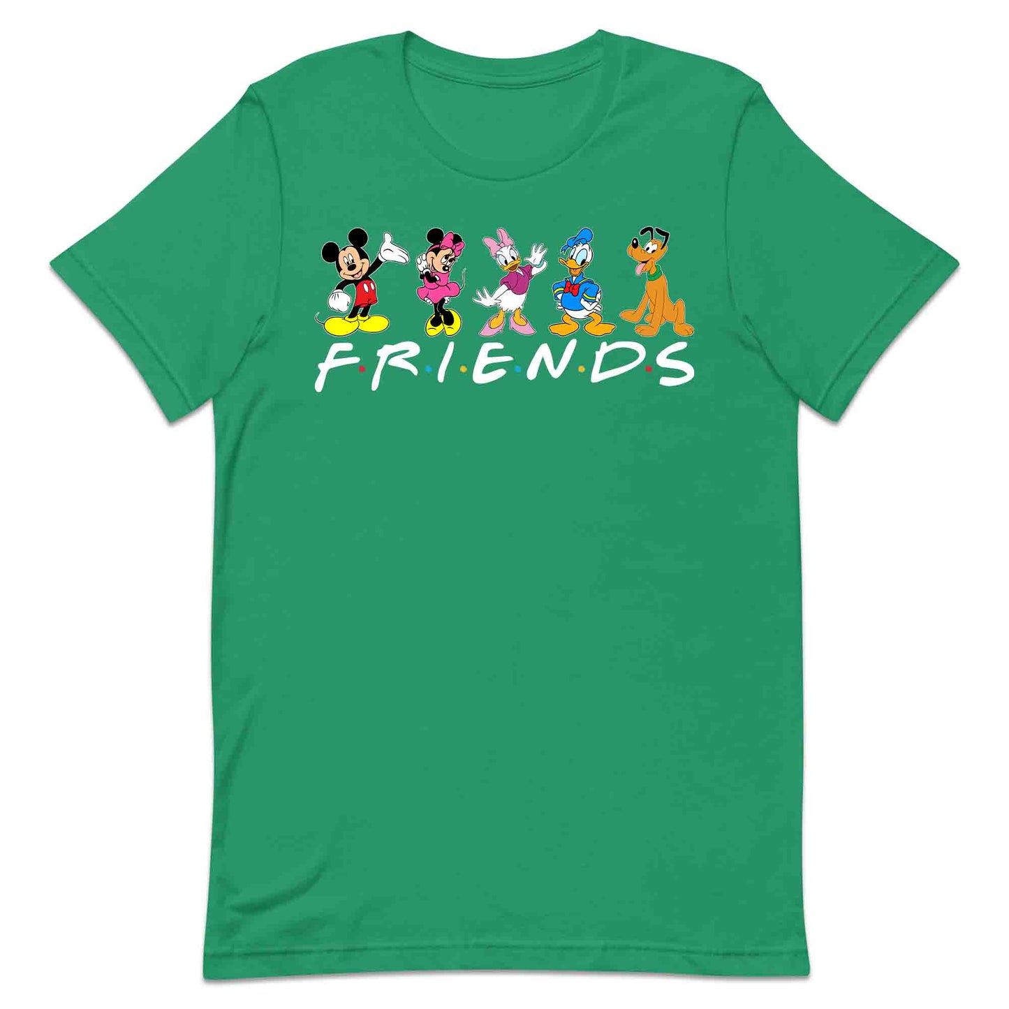 Disney Friends T-Shirt | Mickey, Minnie, Donald, Daisy & Pluto Jumper | Disney Trip Hoodie | PRODUCT CODE: DFRSNCUROW