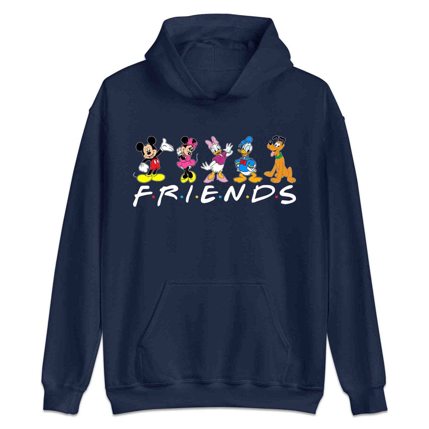 Disney Friends T-Shirt | Mickey, Minnie, Donald, Daisy & Pluto Jumper | Disney Trip Hoodie | PRODUCT CODE: DFRSNCUROW