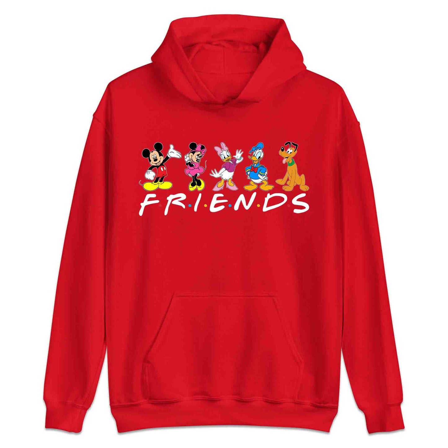 Disney Friends T-Shirt | Mickey, Minnie, Donald, Daisy & Pluto Jumper | Disney Trip Hoodie | PRODUCT CODE: DFRSNCUROW