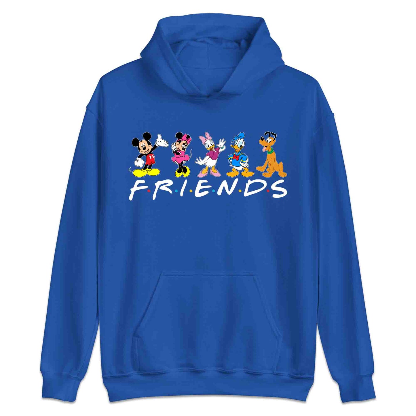 Disney Friends T-Shirt | Mickey, Minnie, Donald, Daisy & Pluto Jumper | Disney Trip Hoodie | PRODUCT CODE: DFRSNCUROW