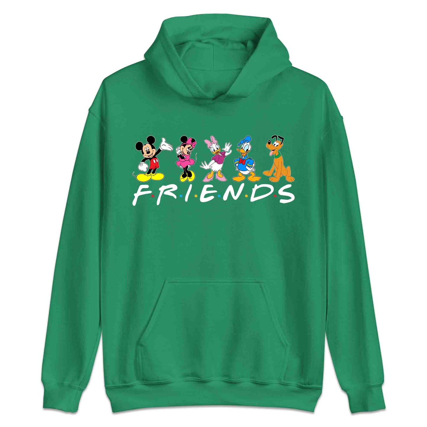 Disney Friends T-Shirt | Mickey, Minnie, Donald, Daisy & Pluto Jumper | Disney Trip Hoodie | PRODUCT CODE: DFRSNCUROW