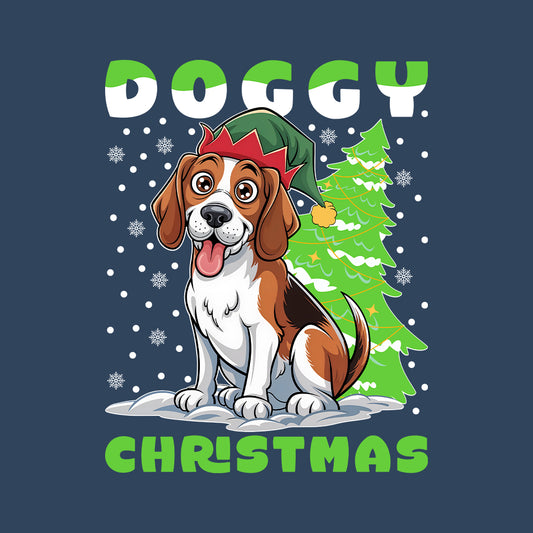 Doggy Christmas Adorable Beagle Dog Xmas | PRODUCT CODE: DGYCHRMADBL