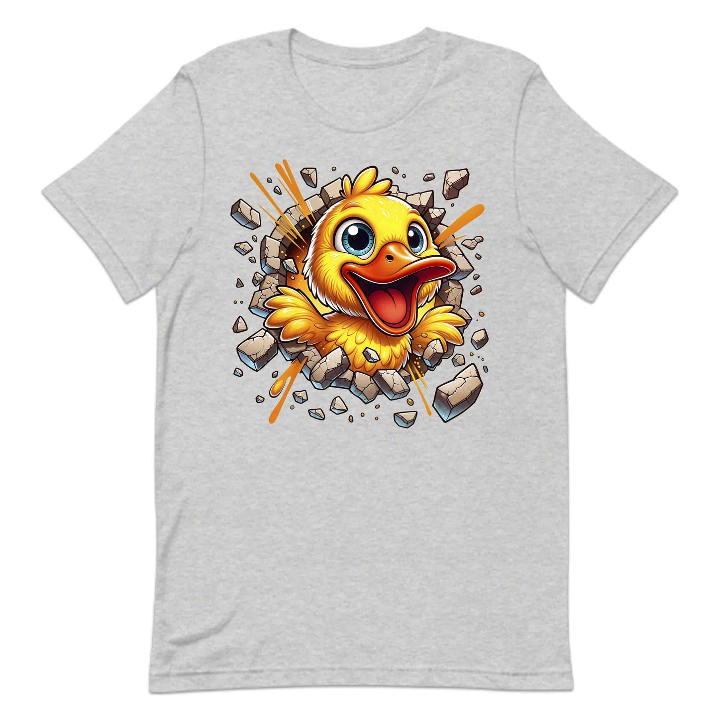 Duck Breaking Through Wall 3D Realistic Yellow Cartoon Duck | PRODUCT CODE: DKCUBRKNWLY