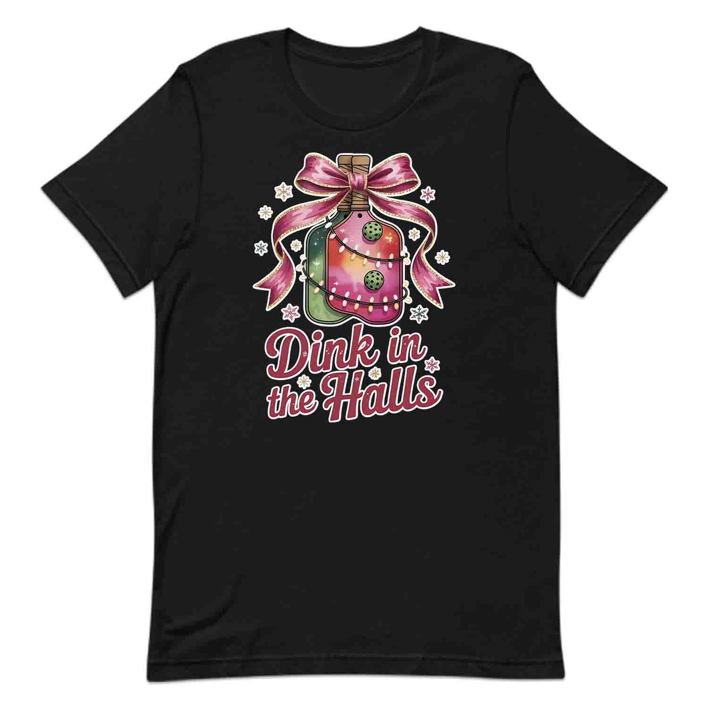 Dink In The Halls Pickleball Christmas T-Shirt, Funny Holiday Sweatshirt, Ugly Xmas Hoodie | PRODUCT CODE: DKJSDBEWP