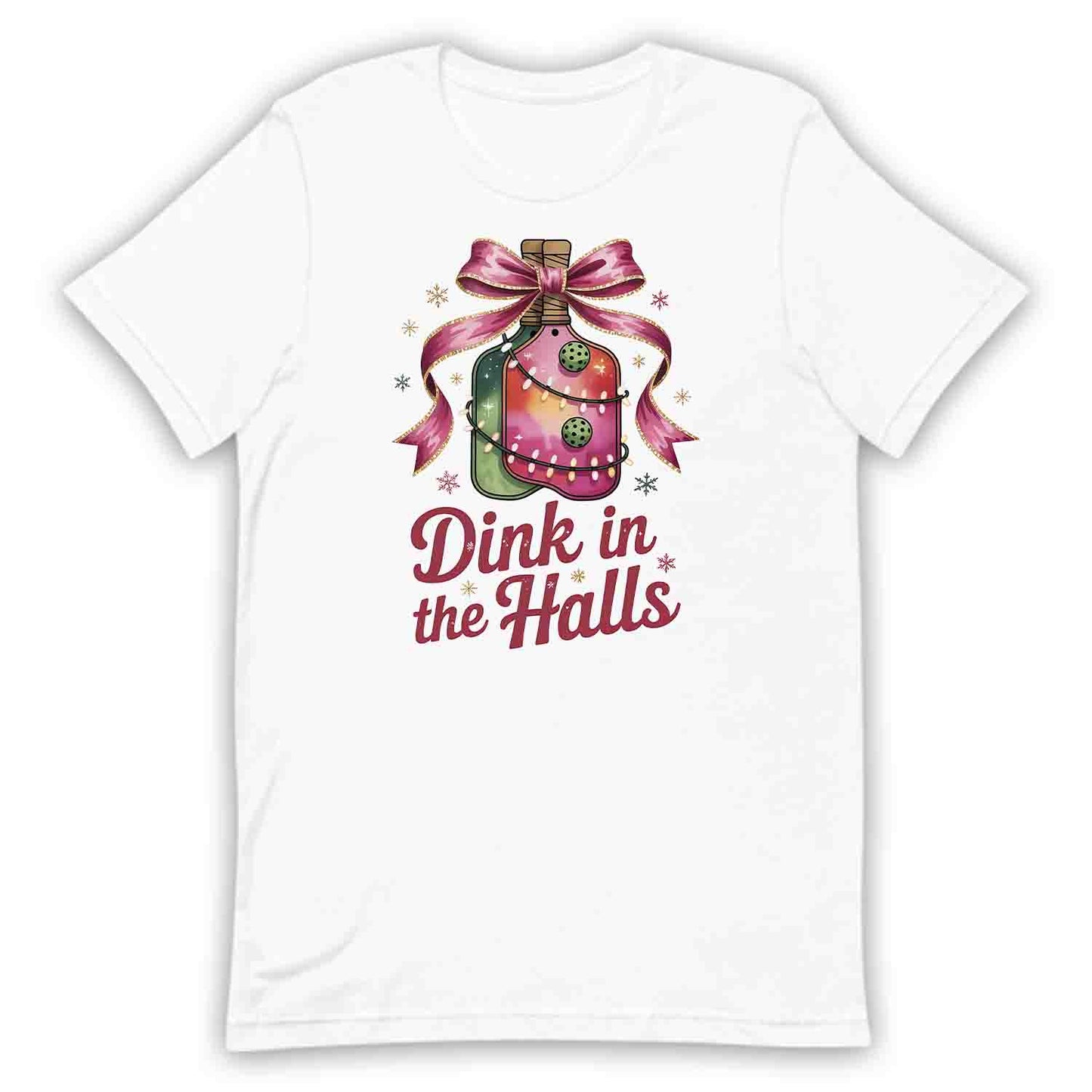 Dink In The Halls Pickleball Christmas T-Shirt, Funny Holiday Sweatshirt, Ugly Xmas Hoodie | PRODUCT CODE: DKJSDBEWP