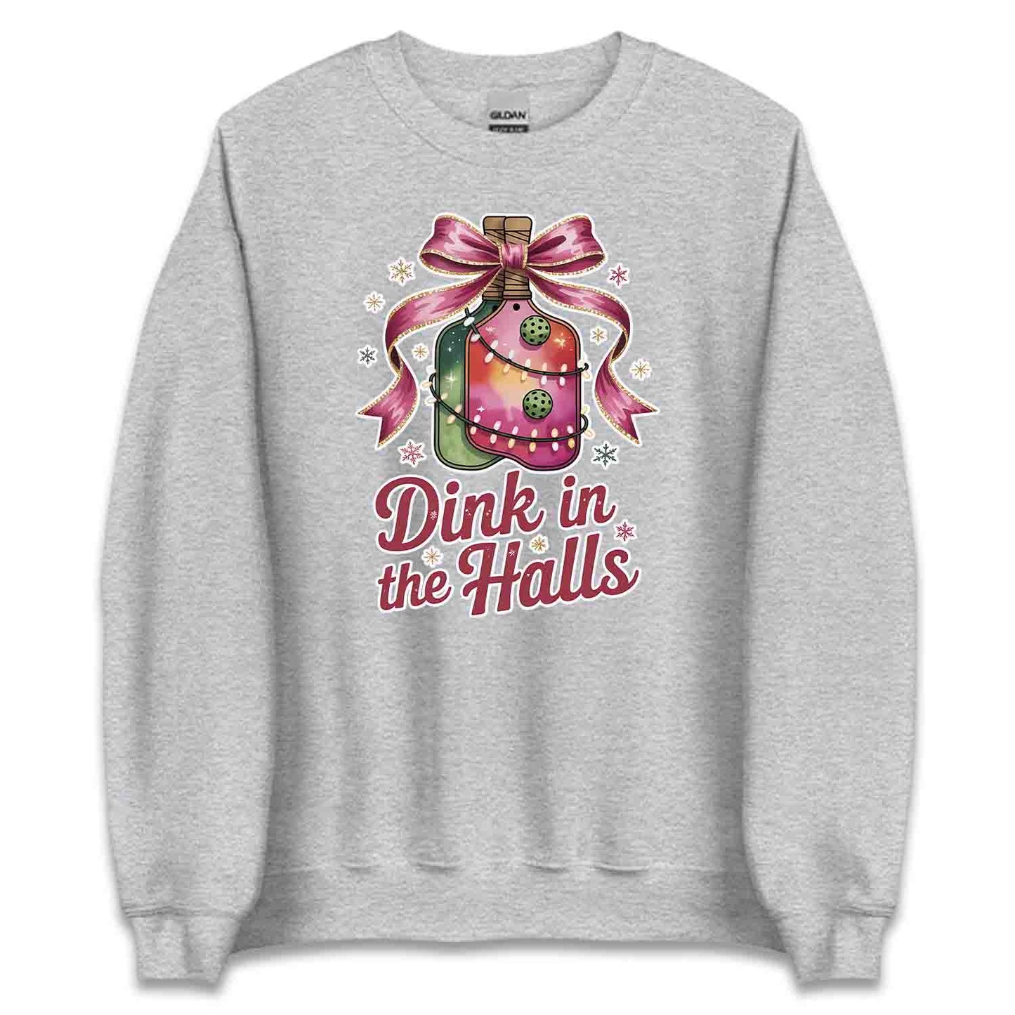 Dink In The Halls Pickleball Christmas T-Shirt, Funny Holiday Sweatshirt, Ugly Xmas Hoodie | PRODUCT CODE: DKJSDBEWP