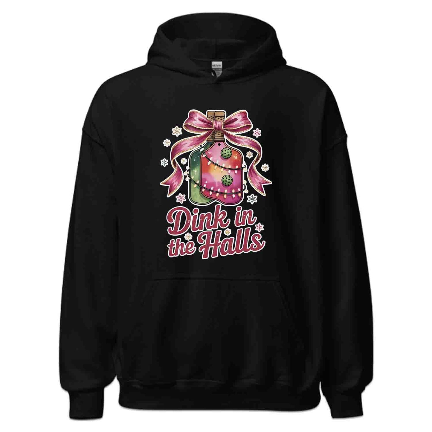 Dink In The Halls Pickleball Christmas T-Shirt, Funny Holiday Sweatshirt, Ugly Xmas Hoodie | PRODUCT CODE: DKJSDBEWP