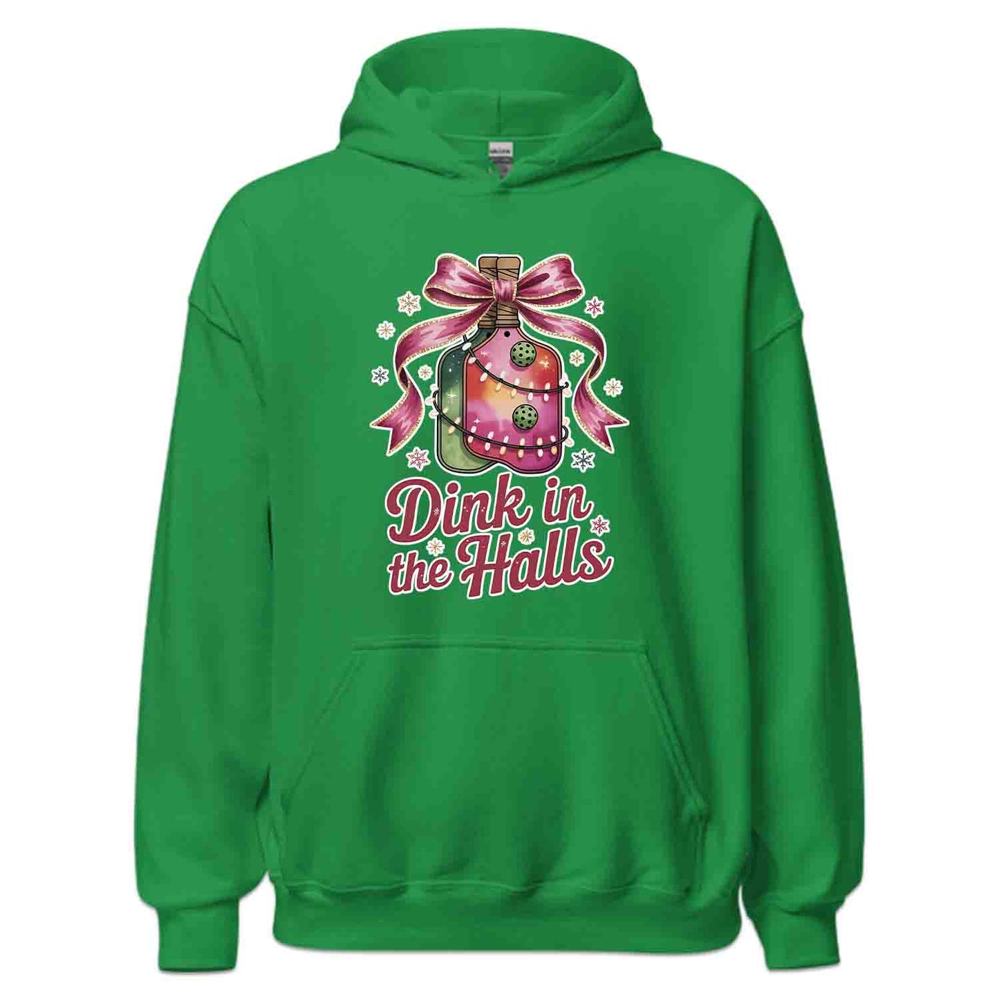 Dink In The Halls Pickleball Christmas T-Shirt, Funny Holiday Sweatshirt, Ugly Xmas Hoodie | PRODUCT CODE: DKJSDBEWP
