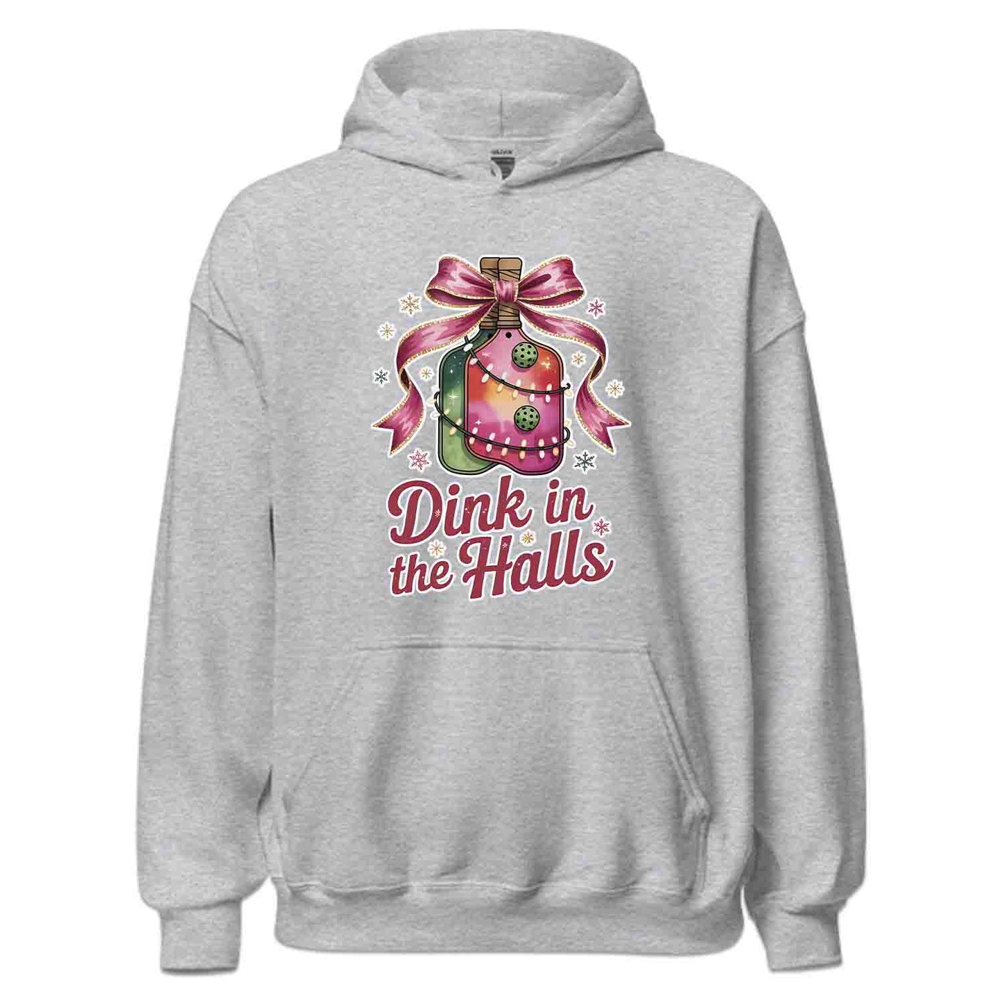 Dink In The Halls Pickleball Christmas T-Shirt, Funny Holiday Sweatshirt, Ugly Xmas Hoodie | PRODUCT CODE: DKJSDBEWP