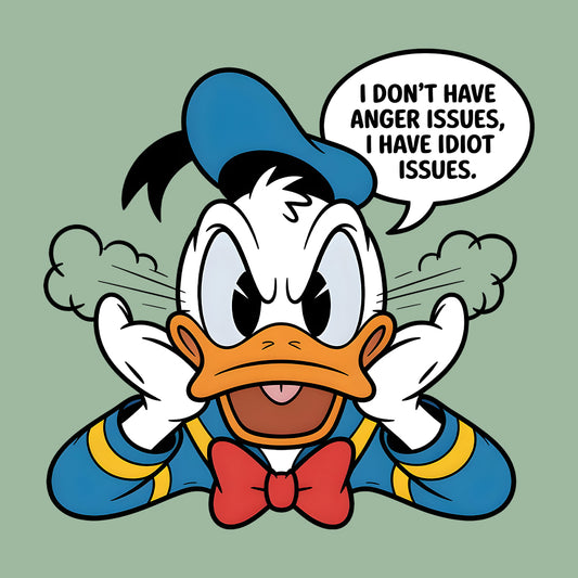 Disney Donald Duck I Don’t Have Anger Issues T-Shirt, Classic Cartoon Humor Sweatshirt, Funny Disney Hoodie | PRODUCT CODE: DKJWERNMUX