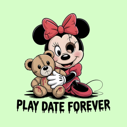 Disney Minnie Mouse Play Date Forever T-Shirt, Horror Cartoon Sweatshirt, Halloween Hoodie | PRODUCT CODE: DMNEWRIPL