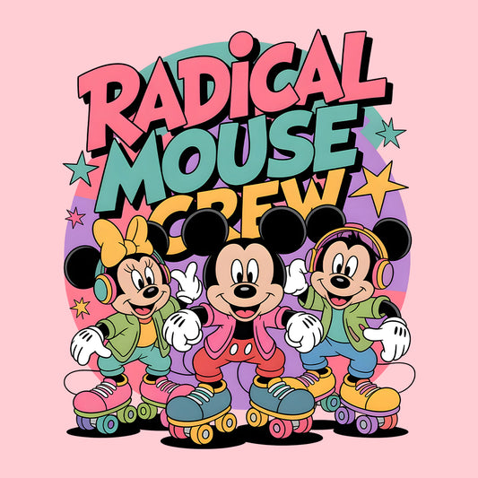 Disney Mickey & Minnie Mouse T-Shirt, Roller Skating Cartoon Sweatshirt, Disney World Hoodie | PRODUCT CODE: DNBWERBVZ
