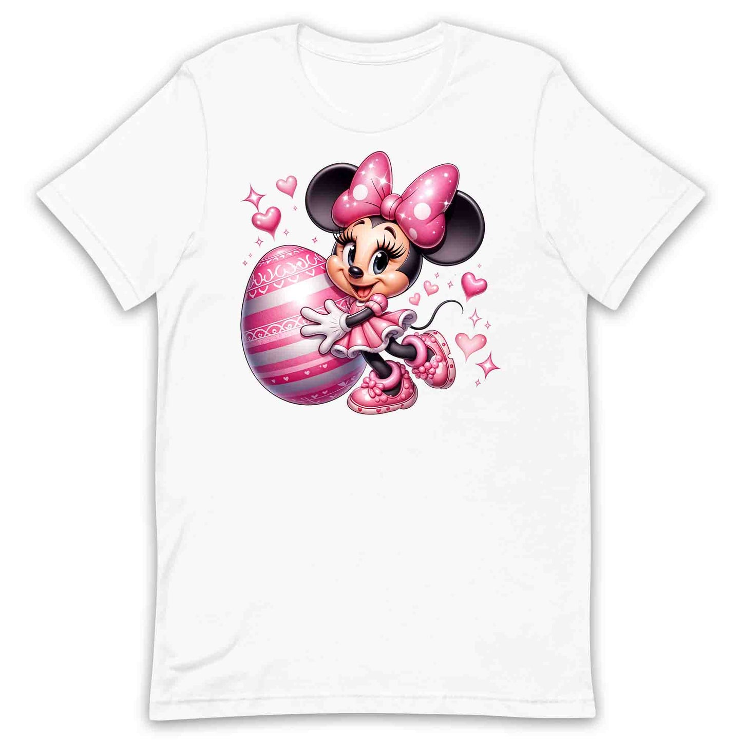 Disney Minnie Mouse Easter T-Shirt | Pink Bow & Festive Egg Jumper | Disney Lovers Hoodie | PRODUCT CODE: DNJKETEPASD