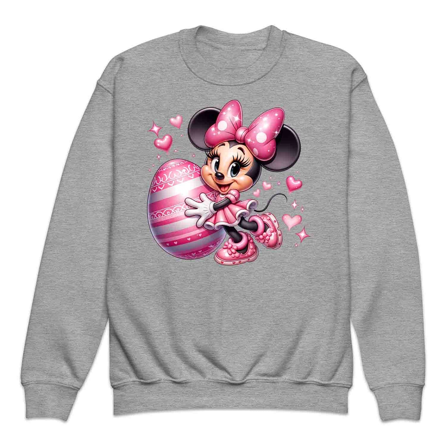 Disney Minnie Mouse Easter Kids T-Shirt | Pink Bow & Festive Egg Kids Jumper | Disney Lovers Hoodie | PRODUCT CODE: DNJKETEPASD
