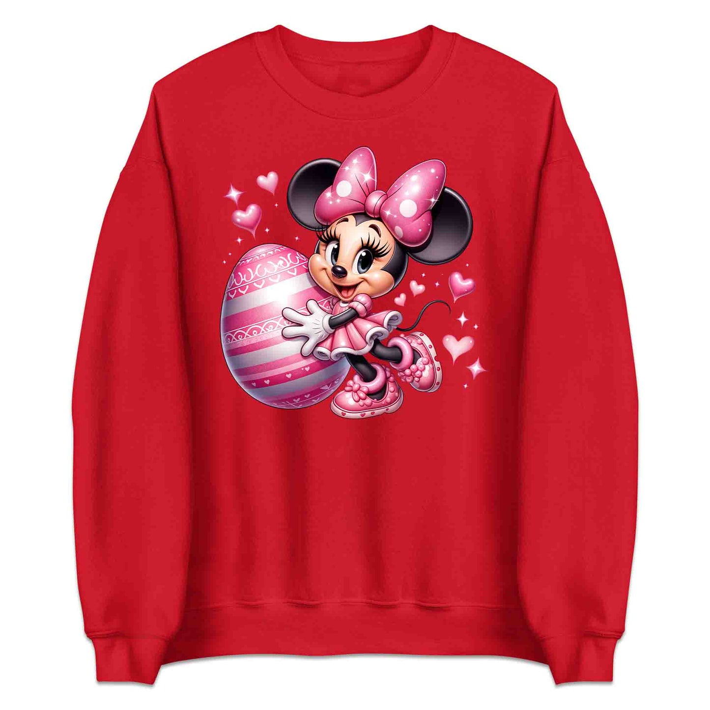 Disney Minnie Mouse Easter T-Shirt | Pink Bow & Festive Egg Jumper | Disney Lovers Hoodie | PRODUCT CODE: DNJKETEPASD