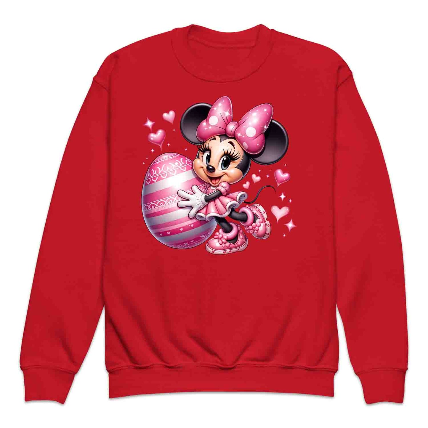 Disney Minnie Mouse Easter Kids T-Shirt | Pink Bow & Festive Egg Kids Jumper | Disney Lovers Hoodie | PRODUCT CODE: DNJKETEPASD