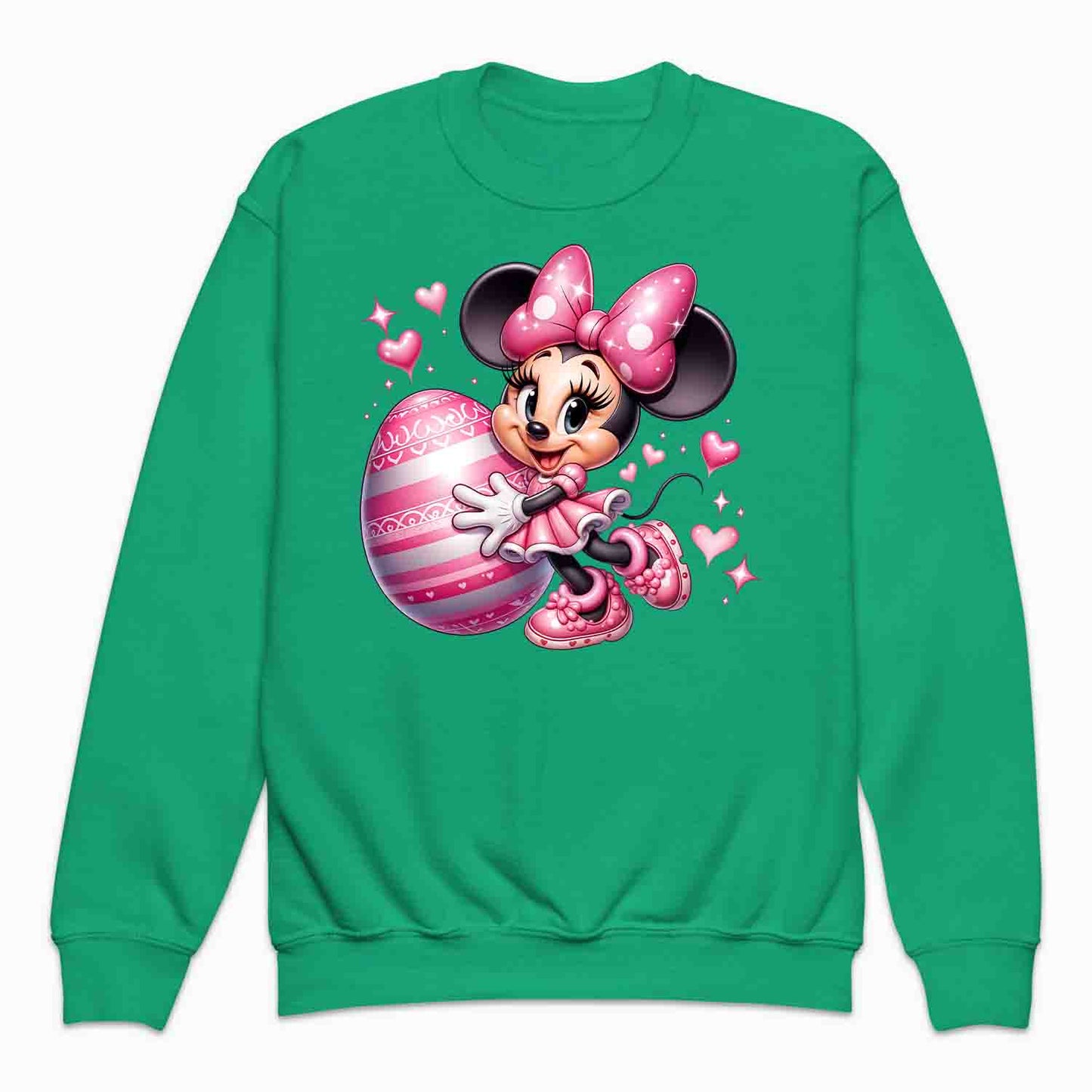 Disney Minnie Mouse Easter Kids T-Shirt | Pink Bow & Festive Egg Kids Jumper | Disney Lovers Hoodie | PRODUCT CODE: DNJKETEPASD