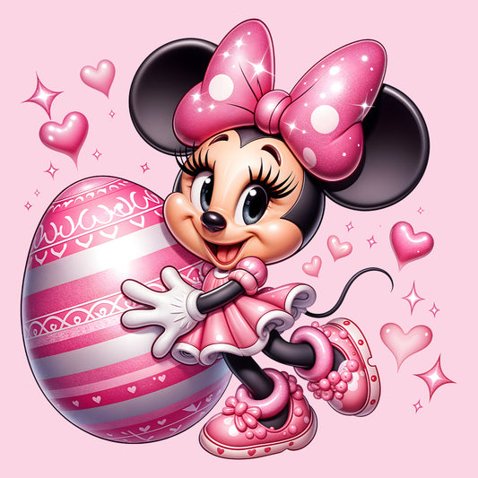 Disney Minnie Mouse Easter T-Shirt | Pink Bow & Festive Egg Jumper | Disney Lovers Hoodie | PRODUCT CODE: DNJKETEPASD