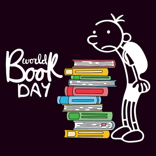 World Book Day Kids T-Shirt | Wimpy Kid Inspired Jumper | Bookworm Cartoon Kids Hoodie | PRODUCT CODE: DNRYASNWOPK