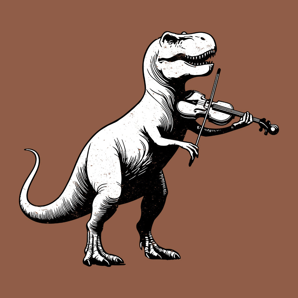 Dinosaur Playing Violin Unique Jurassic Orchestra | PRODUCT CODE: DNSPLYVLOM