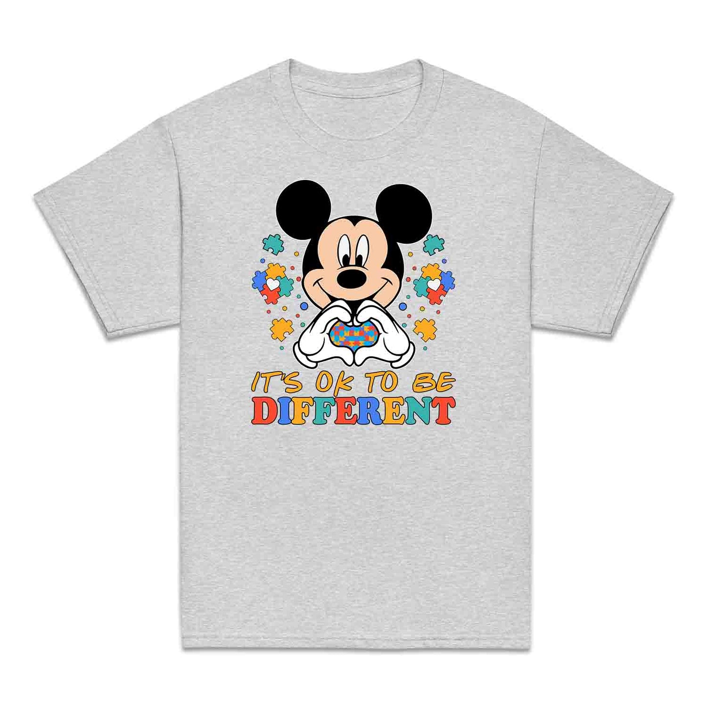 Disney Autism Awareness Kids T-Shirt | Heart Puzzle Piece Jumper | Inclusive Mickey Mouse Hoodie | PRODUCT CODE: DNSYVAHRTPZL
