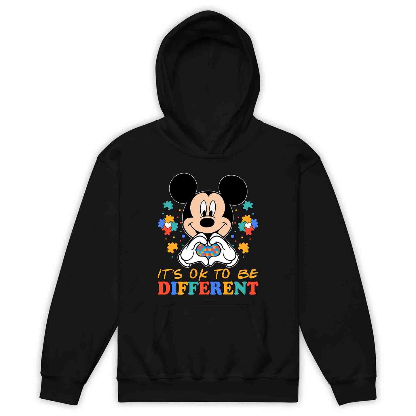 Disney Autism Awareness Kids T-Shirt | Heart Puzzle Piece Jumper | Inclusive Mickey Mouse Hoodie | PRODUCT CODE: DNSYVAHRTPZL