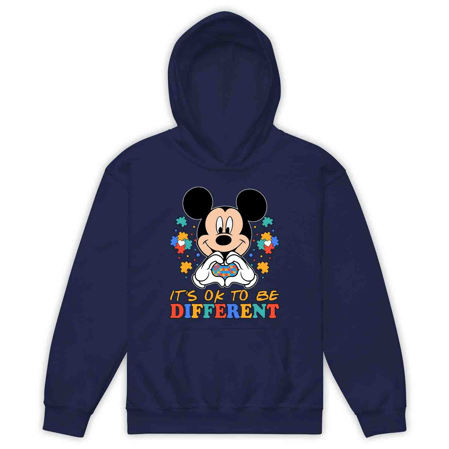Disney Autism Awareness Kids T-Shirt | Heart Puzzle Piece Jumper | Inclusive Mickey Mouse Hoodie | PRODUCT CODE: DNSYVAHRTPZL