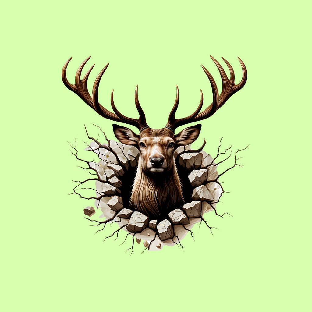 Deer Breaking Through Wall 3D Realistic Wild Animal  | PRODUCT CODE: DREMJSTCANLRW