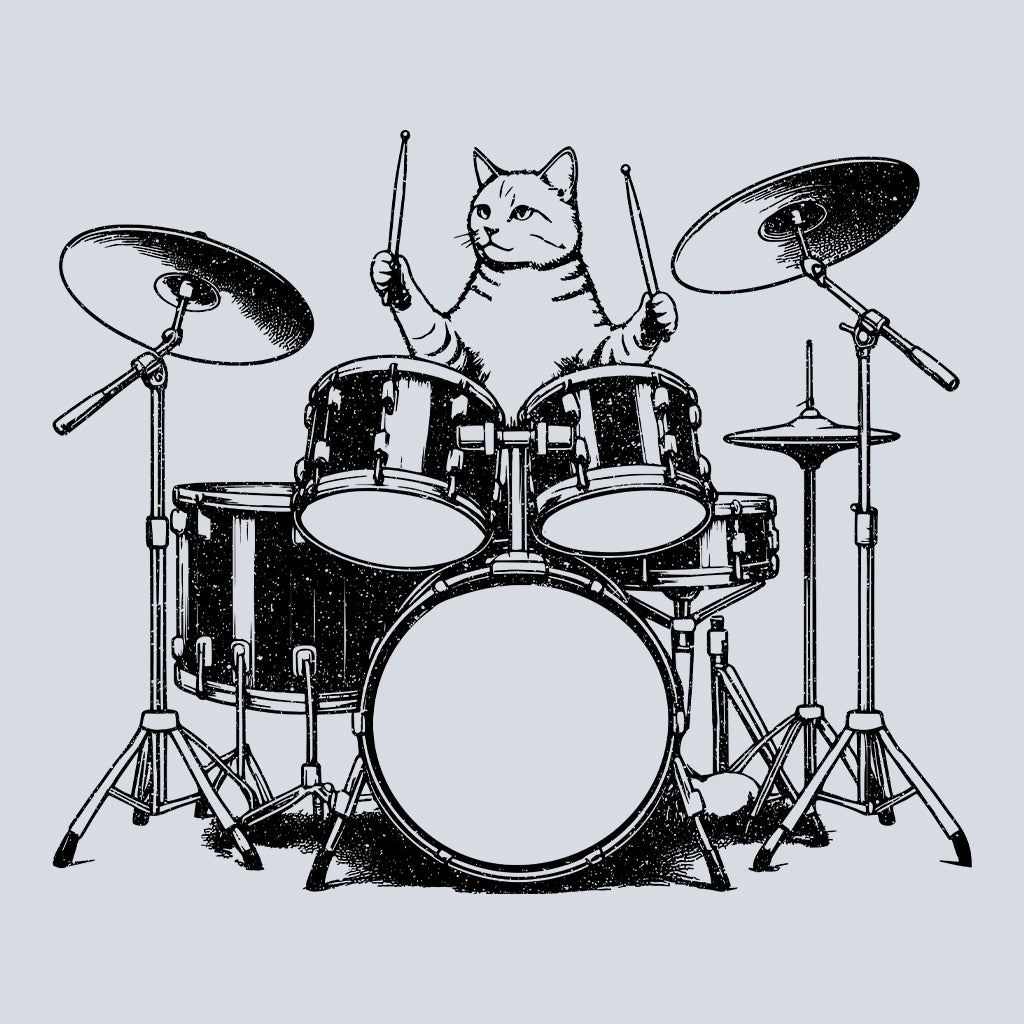 Drummer Cat Funny Musician Cat Lover | PRODUCT CODE: DRMCTAFLE
